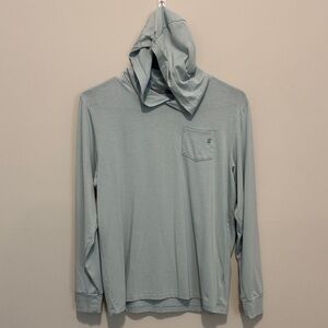 Free Fly Youth Bamboo shade Hoodie Light Blue